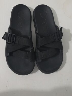 Chaco Black Adjustable Slide Sandals